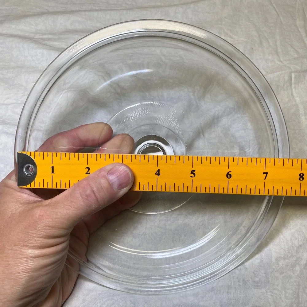 Vintage Clear Glass Replacement Lid 8-1/8